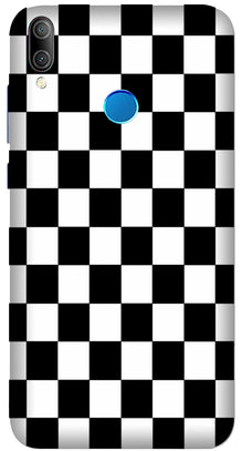 Black White Boxes Mobile Back Case for Xiaomi Redmi Y3  (Design - 372)