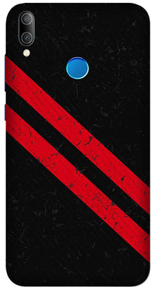 Black Red Pattern Mobile Back Case for Samsung Galaxy M10s (Design - 373)