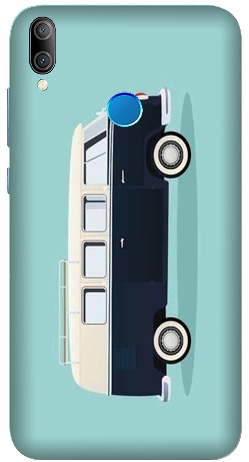 Travel Bus Mobile Back Case for Realme 3 Pro  (Design - 379)