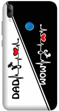Love Mom Dad Mobile Back Case for Redmi 7  (Design - 385)