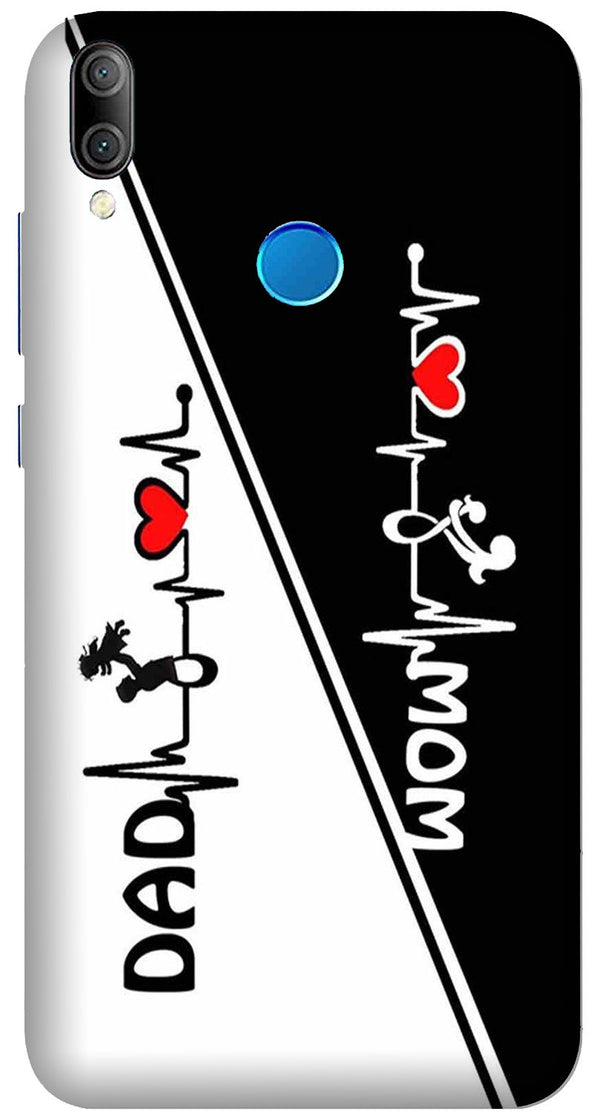 Love Mom Dad Mobile Back Case for Realme 3i  (Design - 385)