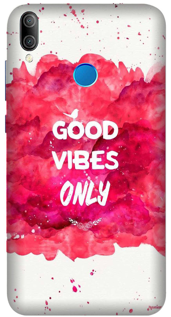 Good Vibes Only Mobile Back Case for Realme 3 Pro  (Design - 393)