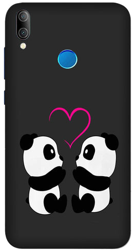 Panda Love Mobile Back Case for Realme 3i  (Design - 398)