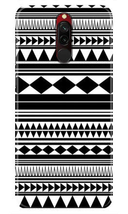 Black white Pattern Case for Xiaomi Redmi 8