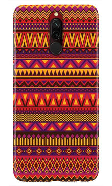 Zigzag line pattern2 Mobile Back Case for Xiaomi Redmi 8 (Design - 10)