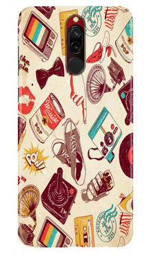 Vintage Mobile Back Case for Xiaomi Redmi 8 (Design - 35)