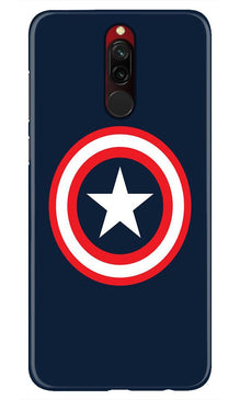 Captain America Mobile Back Case for Xiaomi Redmi 8 (Design - 42)