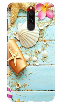 Sea Shells Mobile Back Case for Xiaomi Redmi 8 (Design - 63)