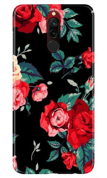 Red Rose2 Mobile Back Case for Xiaomi Redmi 8 (Design - 81)