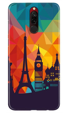 Eiffel Tower2 Mobile Back Case for Xiaomi Redmi 8 (Design - 91)