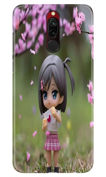 Cute Girl Mobile Back Case for Xiaomi Redmi 8 (Design - 92)