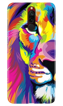 Colorful Lion Mobile Back Case for Xiaomi Redmi 8  (Design - 110)