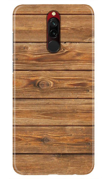 Wooden Look Mobile Back Case for Xiaomi Redmi 8  (Design - 113)