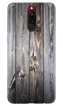 Wooden Look Mobile Back Case for Xiaomi Redmi 8  (Design - 114)