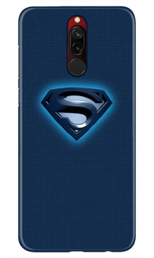 Superman Superhero Mobile Back Case for Xiaomi Redmi 8  (Design - 117)