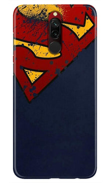 Superman Superhero Mobile Back Case for Xiaomi Redmi 8  (Design - 125)