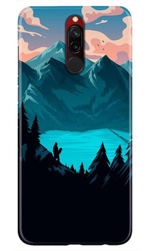 Mountains Mobile Back Case for Xiaomi Redmi 8 (Design - 186)