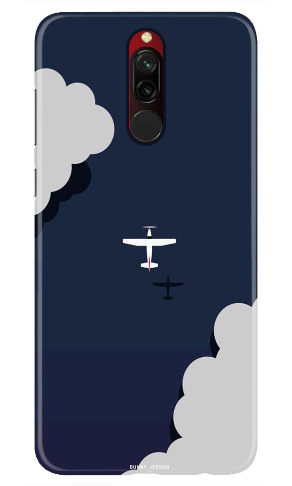 Clouds Plane Case for Xiaomi Redmi 8 (Design - 196)