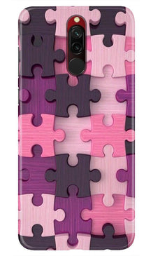 Puzzle Mobile Back Case for Xiaomi Redmi 8 (Design - 199)