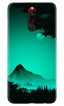 Moon Mountain Mobile Back Case for Xiaomi Redmi 8 (Design - 204)