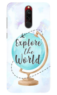 Explore the World Mobile Back Case for Xiaomi Redmi 8 (Design - 207)