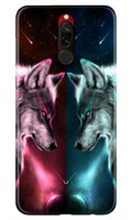 Wolf fight Case for Xiaomi Redmi 8 (Design No. 221)
