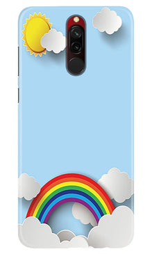 Rainbow Mobile Back Case for Xiaomi Redmi 8 (Design - 225)