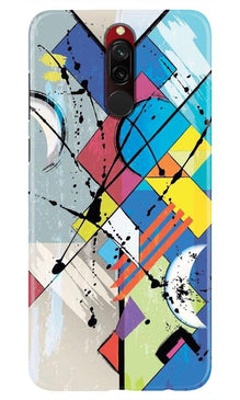 Modern Art Mobile Back Case for Xiaomi Redmi 8 (Design - 235)