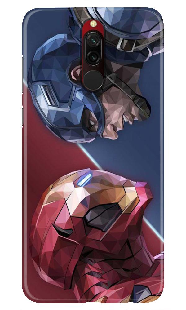 Ironman Captain America Case for Xiaomi Redmi 8 (Design No. 245)