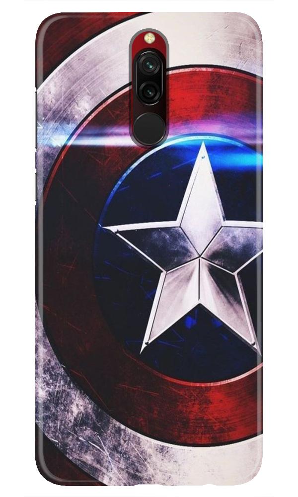 Captain America Shield Case for Xiaomi Redmi 8 (Design No. 250)