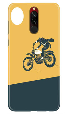 Bike Lovers Mobile Back Case for Xiaomi Redmi 8 (Design - 256)