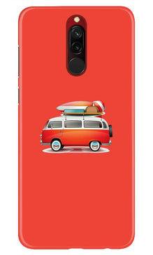 Travel Bus Mobile Back Case for Xiaomi Redmi 8 (Design - 258)