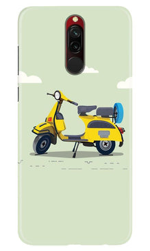 Vintage Scooter Mobile Back Case for Xiaomi Redmi 8 (Design - 260)