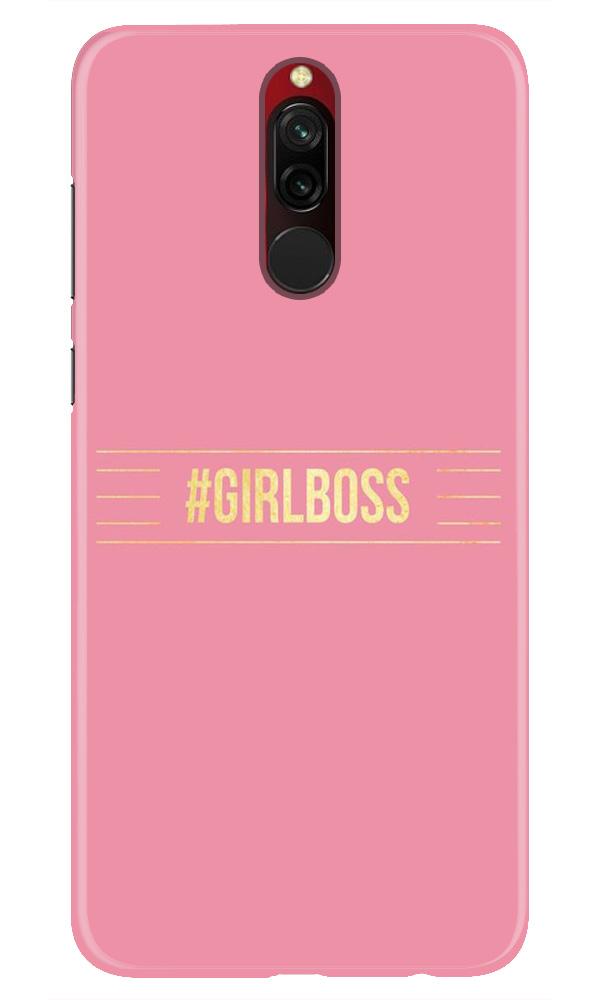 Girl Boss Pink Case for Xiaomi Redmi 8 (Design No. 263)