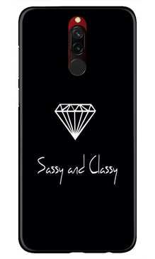 Sassy and Classy Mobile Back Case for Xiaomi Redmi 8 (Design - 264)