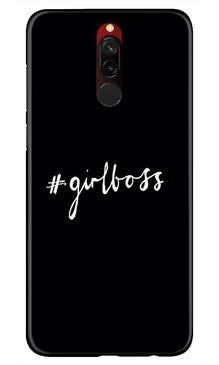 #GirlBoss Mobile Back Case for Xiaomi Redmi 8 (Design - 266)