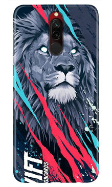 Lion Mobile Back Case for Xiaomi Redmi 8 (Design - 278)