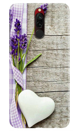 White Heart Case for Xiaomi Redmi 8 (Design No. 298)