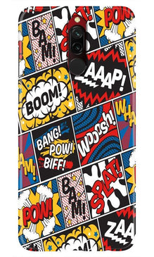 Boom Mobile Back Case for Xiaomi Redmi 8  (Design - 302)
