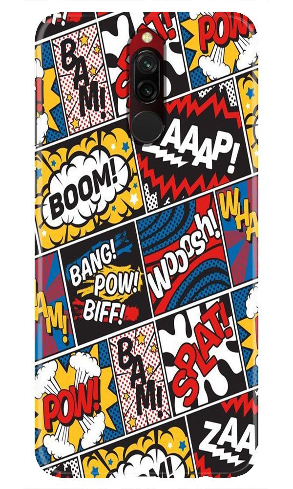 Boom Mobile Back Case for Xiaomi Redmi 8  (Design - 302)