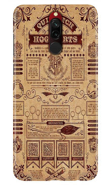 Hogwarts Mobile Back Case for Xiaomi Redmi 8  (Design - 304)