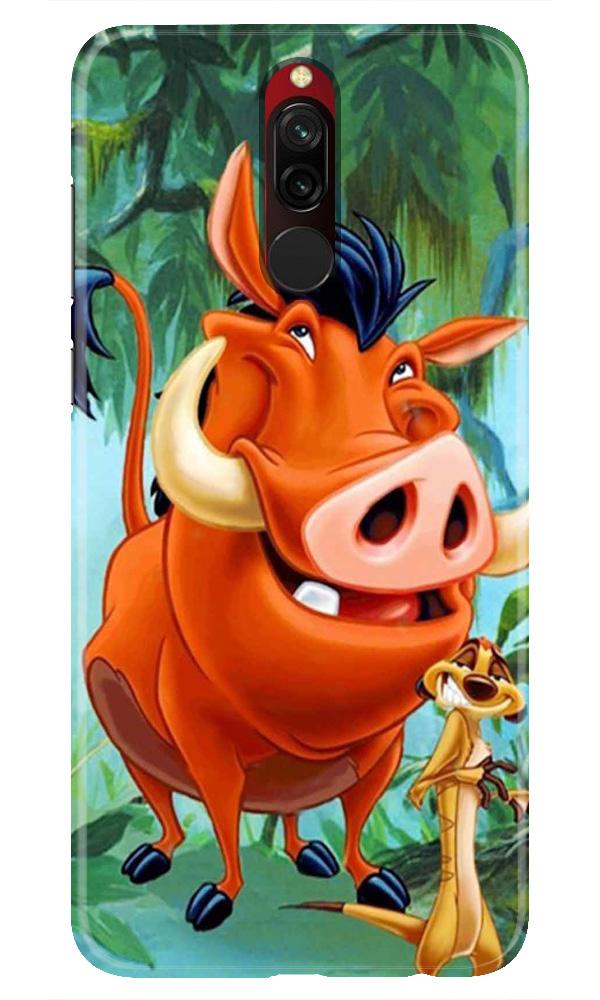 Timon and Pumbaa Mobile Back Case for Xiaomi Redmi 8  (Design - 305)
