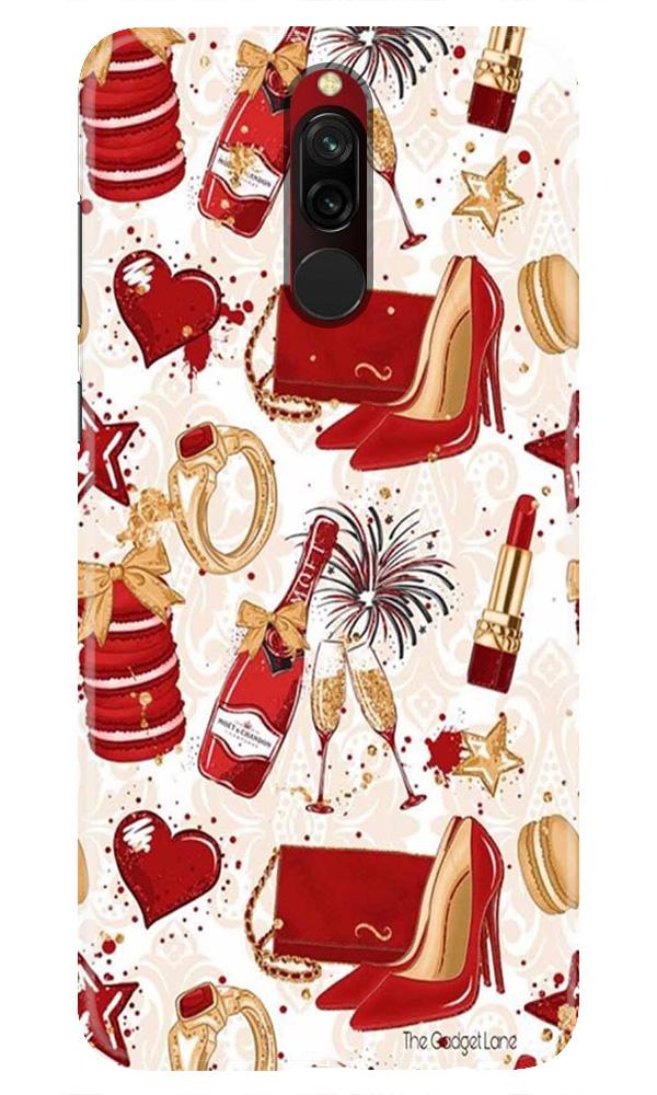 Girlish Mobile Back Case for Xiaomi Redmi 8  (Design - 312)