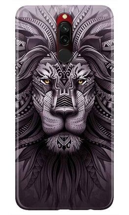 Lion Mobile Back Case for Xiaomi Redmi 8(Design - 315)