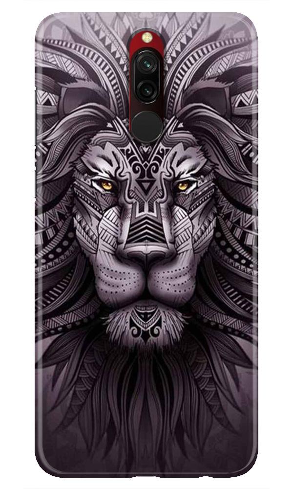Lion Mobile Back Case for Xiaomi Redmi 8  (Design - 315)