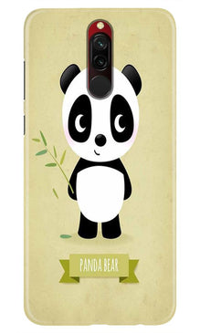 Panda Bear Mobile Back Case for Xiaomi Redmi 8  (Design - 317)