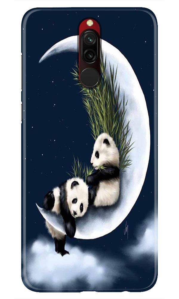 Panda Moon Mobile Back Case for Xiaomi Redmi 8(Design - 318)
