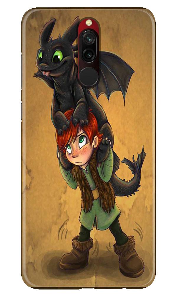 Dragon Mobile Back Case for Xiaomi Redmi 8  (Design - 336)