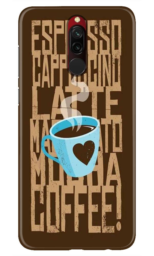 Love Coffee Mobile Back Case for Xiaomi Redmi 8(Design - 351)