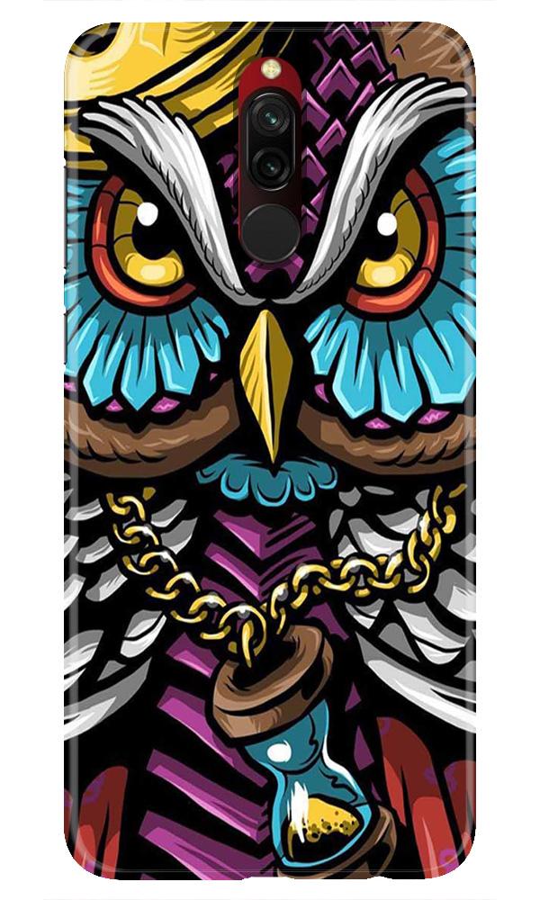 Owl Mobile Back Case for Xiaomi Redmi 8  (Design - 359)